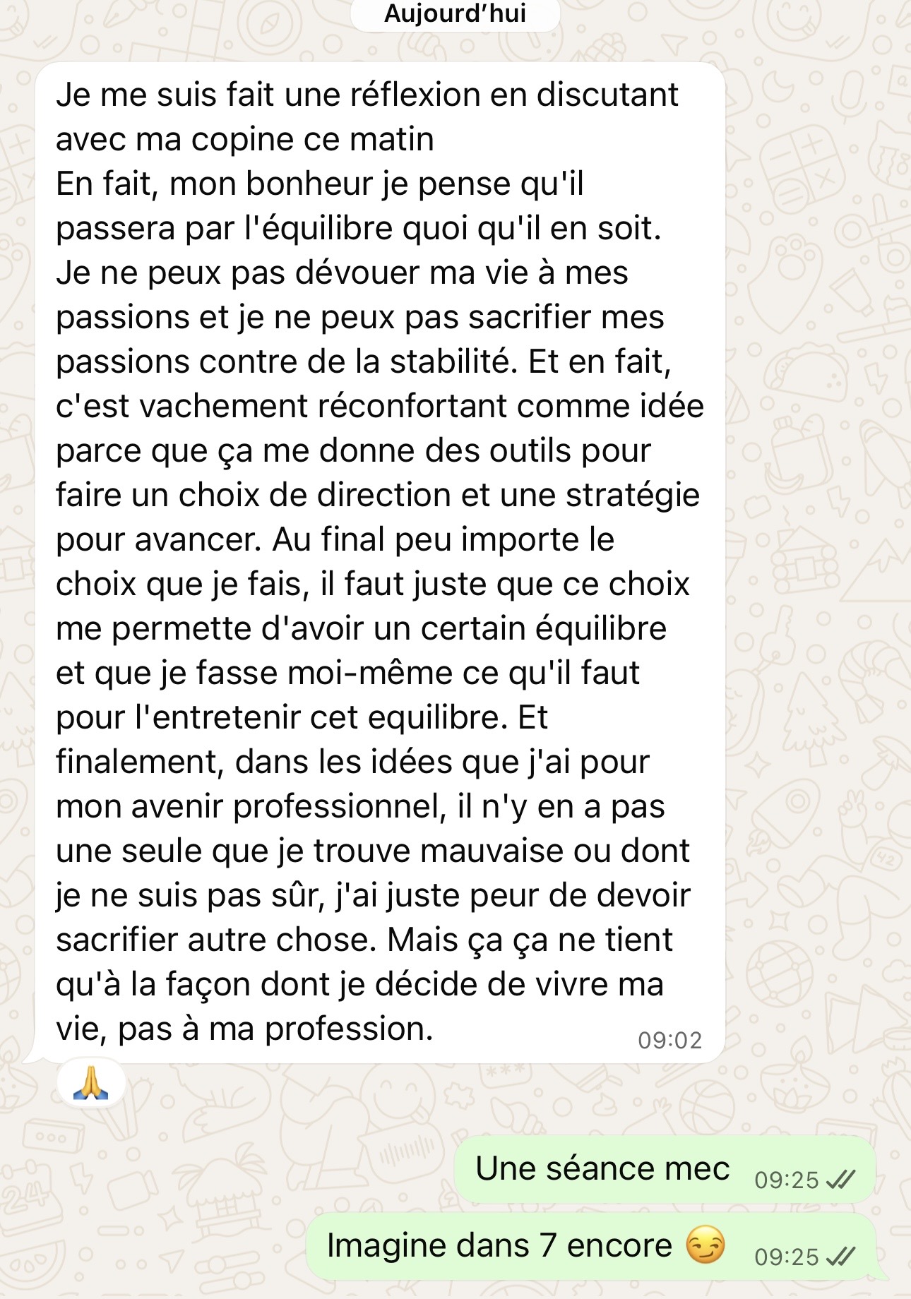 Preuve WhatsApp